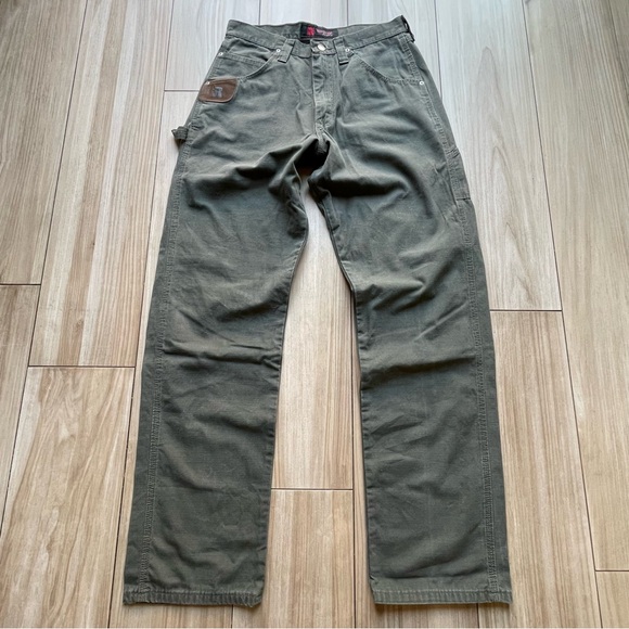 RARE Carpenter pants Baggy Wrangler
Olive Green - Picture 3 of 10